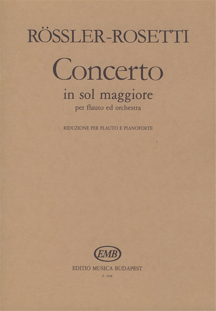 Concerto in sol maggiore per flauto ed orchestra